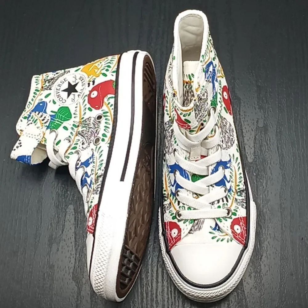 Little Kid Chuck Taylor All Star Multicolored Animals Sneakers Shoes Size 3